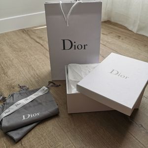 Dior Shoe Box and Shopping Bag